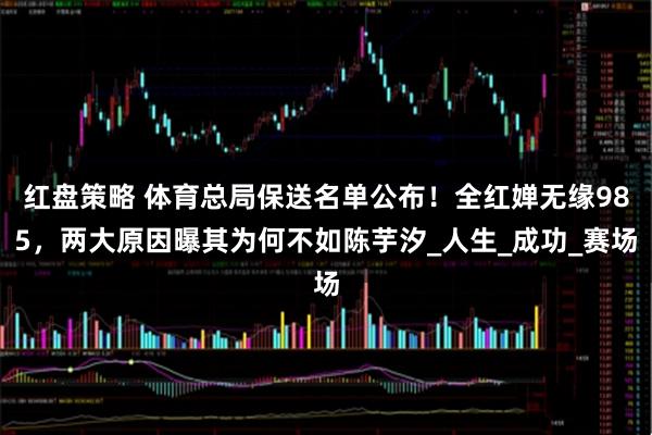 红盘策略 体育总局保送名单公布！全红婵无缘985，两大原因曝其为何不如陈芋汐_人生_成功_赛场